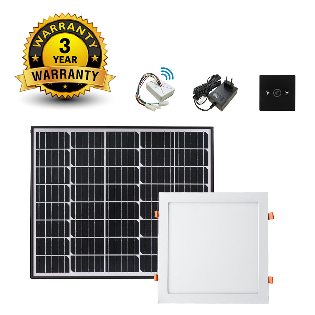 Square 40W Solar Skylight 30cm Flush mount Ceiling Skylight DIY Smart Daylighting Skylight Alternative